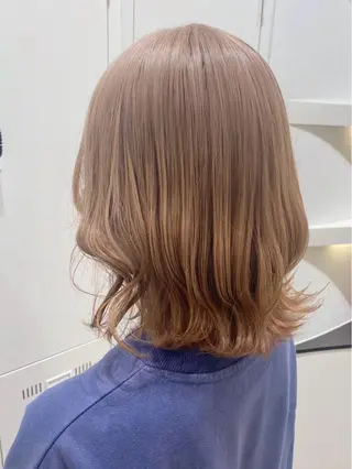 ミディアム カラー 個性派/ブリーチ ＊ほのかのヘアスタイル