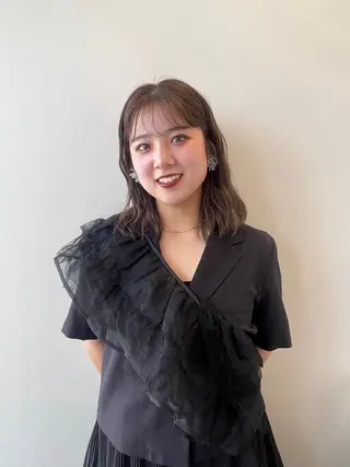 ミディアム カラー ヘアアレンジ 🍒KIKUCHI KANAE🍒のヘアスタイル