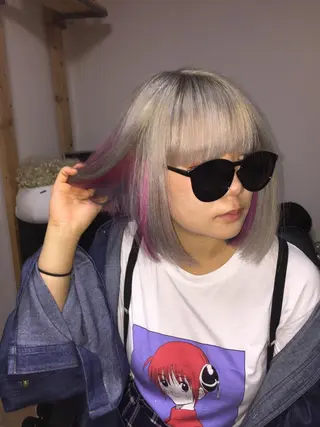 ミディアム カラー じょん 。のヘアスタイル