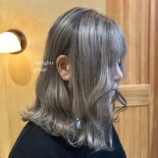 ミディアム カラー 🌈艶ハイトーン🌈 心を込めます🤝涼介のヘアスタイル
