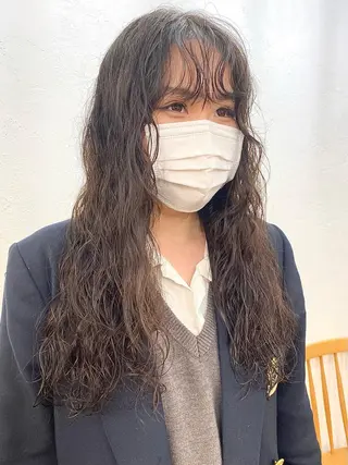 ロング パーマ レイヤー/パーマ /ウルフ/nabeのヘアスタイル