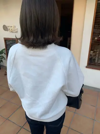 ミディアム カラー ヘアアレンジ 中津/柔らかカラー/ ナガオ　イズミのヘアスタイル