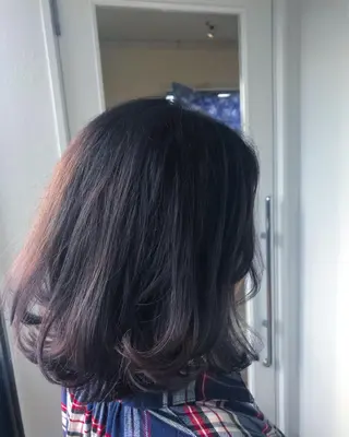 セミロング カラー 大嶋 宏隆のヘアスタイル