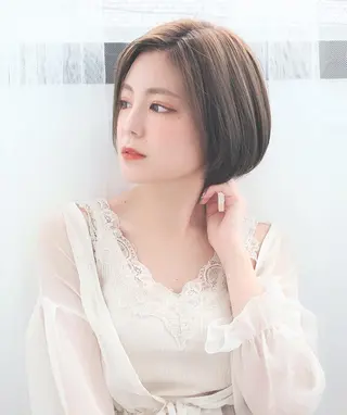 ショート カラー パーマ 美髪矯正 Rioのヘアスタイル