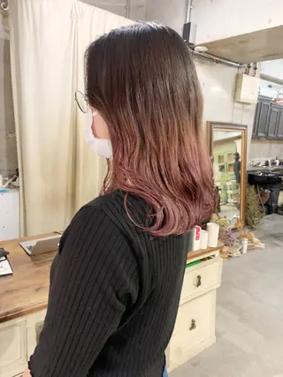 ミディアム カラー kimika🥑 メンズ/髪質改善のヘアスタイル