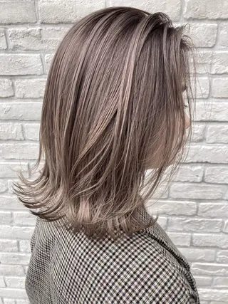 ミディアム 白髪ぼかしハイライト 着付けヘアアレンジのその他イメージ