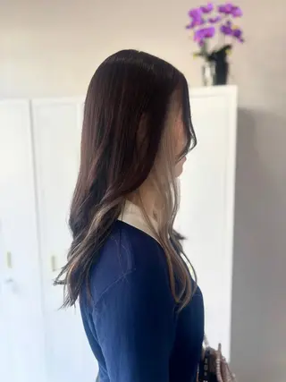 ロング 🫐ブルーラベンダー インナー🫐/MEIのヘアスタイル