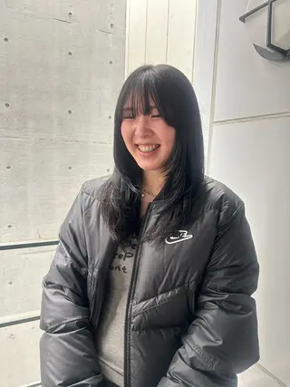 ロング カラー yumeka🩶ボブ 暖色/透け感カラーのヘアスタイル