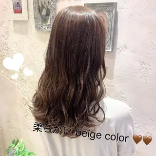 セミロング カラー パーマ ヘアアレンジ 韓国ヘア特化型美容師 カワノマイ🇰🇷のヘアスタイル