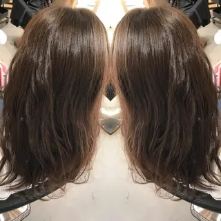 セミロング カラー 大久保 隆蔵のヘアスタイル