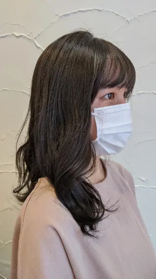 ロング 髪質改善&白髪ぼかし カラー♡店長みやけ♡のヘアスタイル