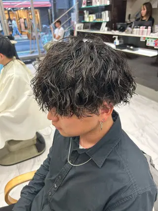 ショート パーマ メンズ メンズパーマ 💈後閑和真💈のヘアスタイル