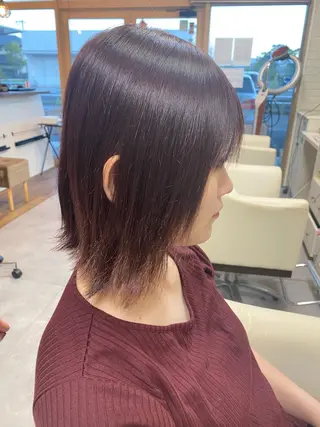 カラー HIROKI/艶カラ ー/くびれショートのヘアスタイル