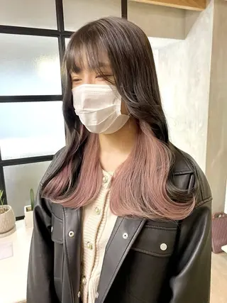 カラー 吉岡 茉穂のヘアスタイル