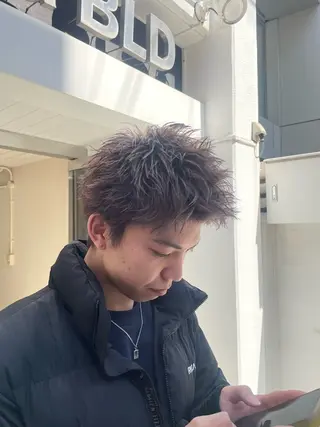 メンズ フリーランスシェアサロンルレイル所属・心斎橋/メンズ /ルレイル/地形真希のヘアスタイル