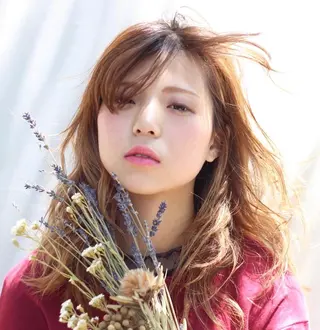 セミロング カラー 松下 智也のヘアスタイル