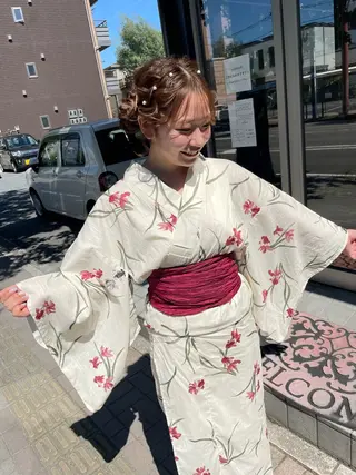 ヘアアレンジ オノ アカネのヘアスタイル