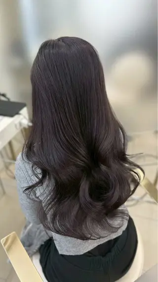 セミロング カラー 透明感カラー🫧銀座 sana໒꒱· ﾟのヘアスタイル