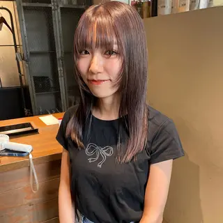 ミディアム fubuki🪷 似合わせカットカラーのヘアスタイル