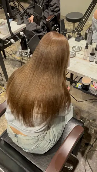 ロング 渋谷ケアブリーチ ❤️‍🔥徳田空悟のヘアスタイル