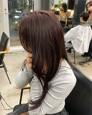 ロング カラー 村田 りょうやのヘアスタイル