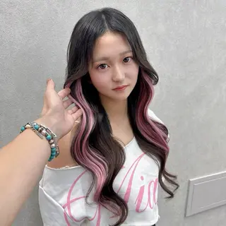 ロング 璃 音のヘアスタイル