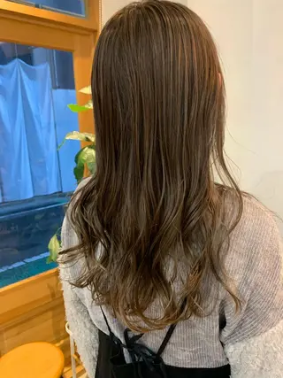 セミロング カラー 中目黒🌼 🌼ハナのヘアスタイル