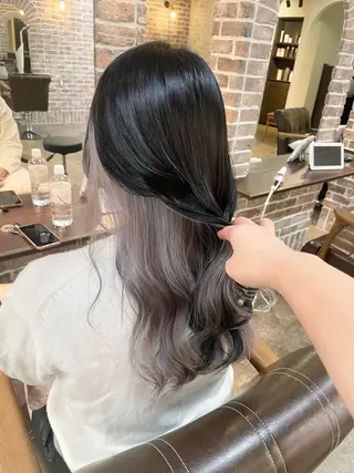 ロング カラー ACROあべの店所属・艶カラー/インナー /グラデ/大西小百合のヘアスタイル