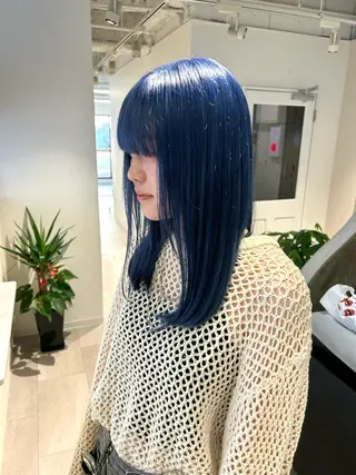 セミロング ior北千住【イオール】所属・YU(ハイトーン/ ブリーチカラー)のヘアスタイル