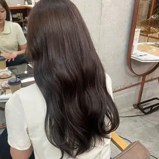 ロング カリン/ カット・ブリーチのヘアスタイル