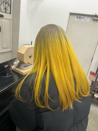 ロング カラー レイヤー ハイトーン 暖色⭐︎KANAKOのヘアスタイル