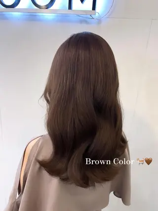 ロング カラー hazuki🐈‍⬛ 透明感カラーのヘアスタイル