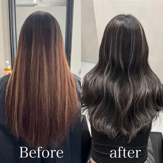 ロング カラー ハイライト／髪質改善 裕樹のヘアスタイル