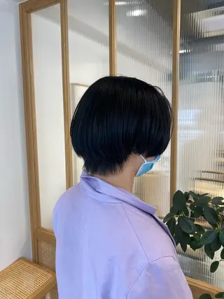 ショート ショート/ボブ/顔周 りレイヤー/RINAのヘアスタイル