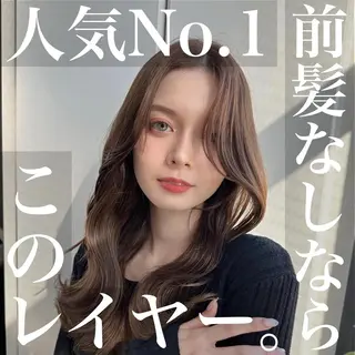ロング カラー SALOWIN原宿AROA店所属・顔まわり神カット✂︎ 齋藤雄大【表参道】のヘアスタイル