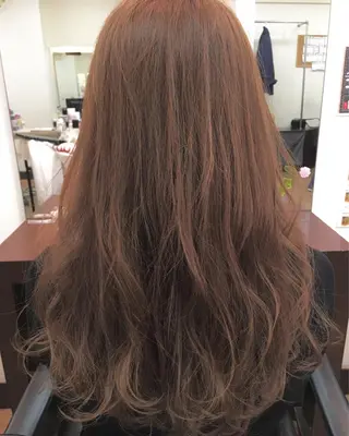 ロング カラー 萌花　moeka /韓国/レイヤーのヘアスタイル