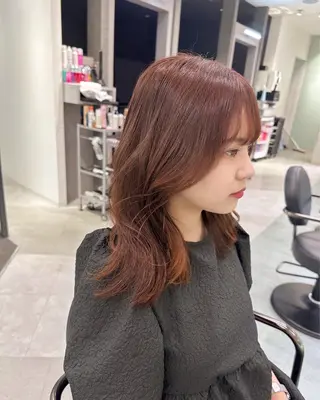 セミロング 水岡 佳奈美のヘアスタイル