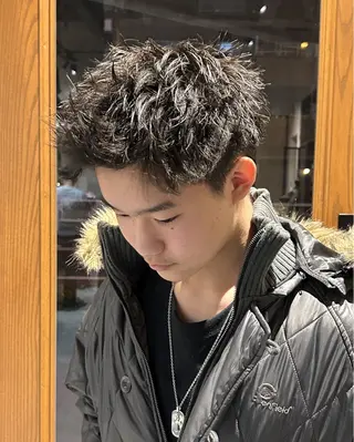 ショート パーマ FREAK BARBER SHOP河原町三条店所属・本多 伸丞のヘアスタイル