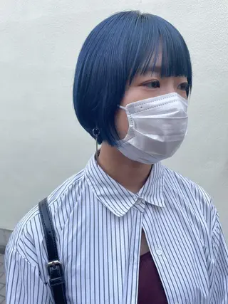 ショート カラー ハイトーン/ブリーチ /ウルフ⛓️MAKIのヘアスタイル