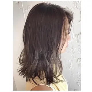 ミディアム カラー 嶋佐 昌大 シマサマオのヘアスタイル