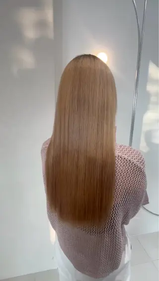 ロング カラー 坪内翔音 /シールエクステのヘアスタイル