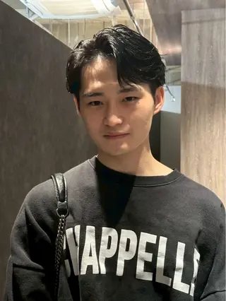 ショート パーマ メンズ 金山駅前/メンズ パーマ/真柄 恒輝のヘアスタイル