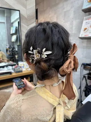 ミディアム ヘアアレンジ 飯塚 沙衣のヘアスタイル