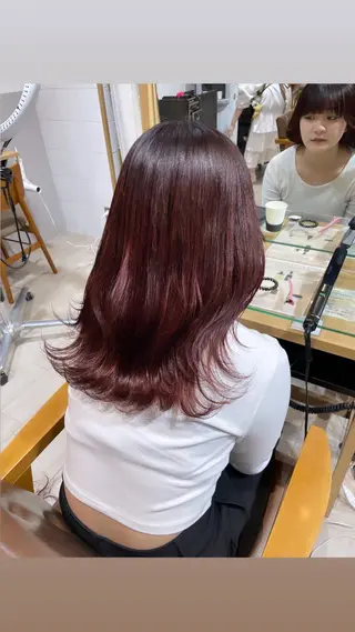 セミロング カラー 🍬kanami 🍬ボブ/暖色カラーのヘアスタイル