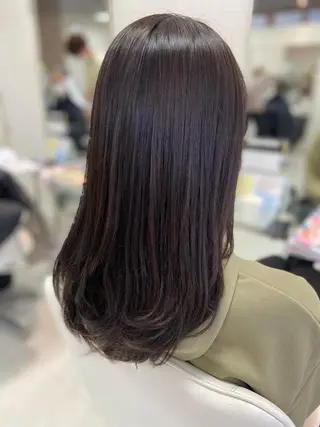 セミロング カラー 菊地 美憂のヘアスタイル