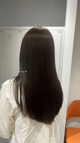 ロング saki‪🌱‬♡ /透明感カラーのヘアスタイル