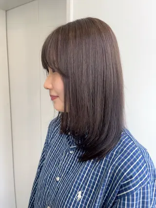 セミロング カラー 暖色カラー/似合わせ カット/名古屋/辻のヘアスタイル