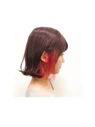 ミディアム カラー ワタベ ハヤト/ トップデザイナーのヘアスタイル