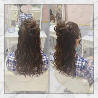 ロング ヘアアレンジ ヘアセット/着付け 𓇼 松本 夏美𓇼のヘアスタイル