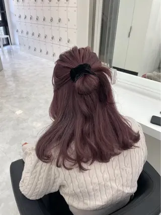 ロング カラー mina/暖色カラー 🥀韓国風カット🥀のヘアスタイル